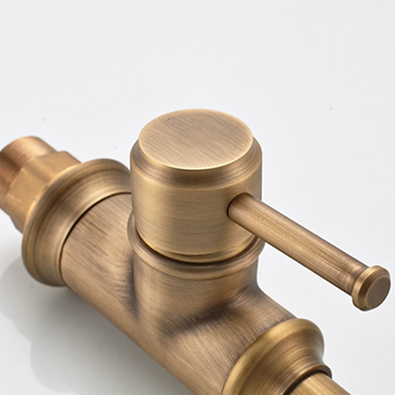 Bathroom Sink Mixer Faucet Vintage Deck Mounted, 360 Swivel Rotatable Single Handle One Hole Monobloc Washroom Basin Taps with Hot and Cold Water Hose Antique Brass ORB 2025 - $113.99 –P3