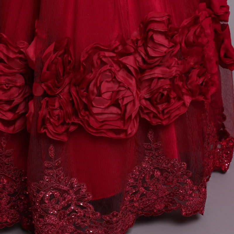 Infantil Pouco Para Meninas Vestido Floral Tecido Vestido A Line Festa Espetáculo Com Transparência Laço Branco Roxo Vinho Assimétrico Sem Manga Princesa Doce Vestidos Primavera Verão Normal 3-12 anos de 2025 por $65.99 –P15