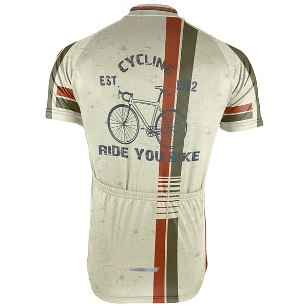 2026年 男性用 サイクリングジャージー グラフィック おかしい 半袖 バイク ジャージー トップス 3つのリアポケット付き マウンテンサイクリング ロードバイク 速乾性 反射性ストリップ 後ポケット 吸汗性 スポーツ イエロー レッド ブルー 衣類  コレクション – $30.99 –P3