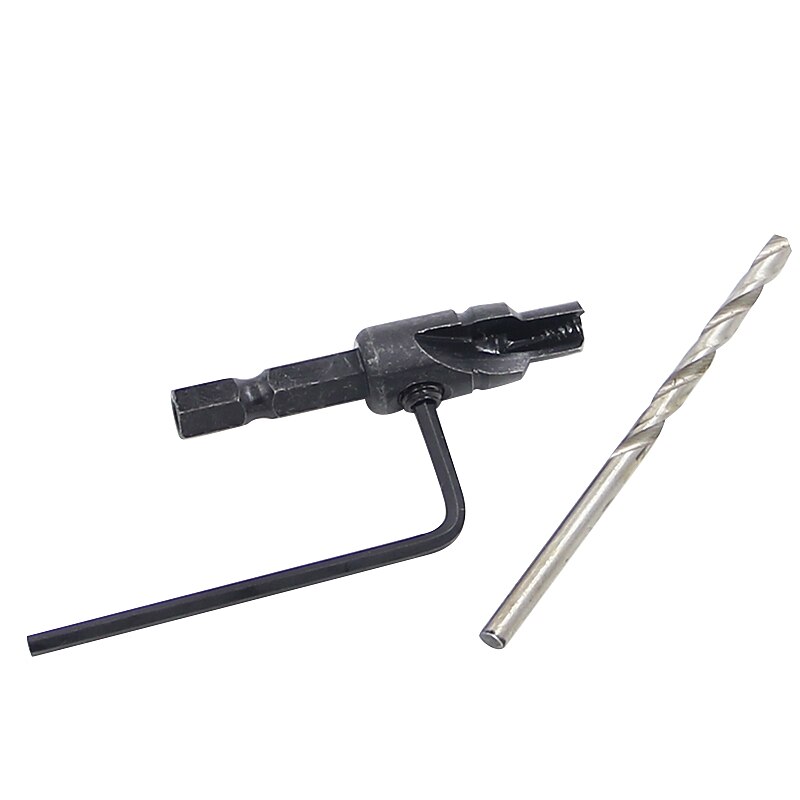 5 יחידות מקדחי hss 1/4 שוק משושה שקוע שקוע כלי טפח לעיבוד עץ חור פיילוט גודל #6 #8 #10 #12 #14 עם מפתח מפתח אחד 2025 - $11.99 –P8