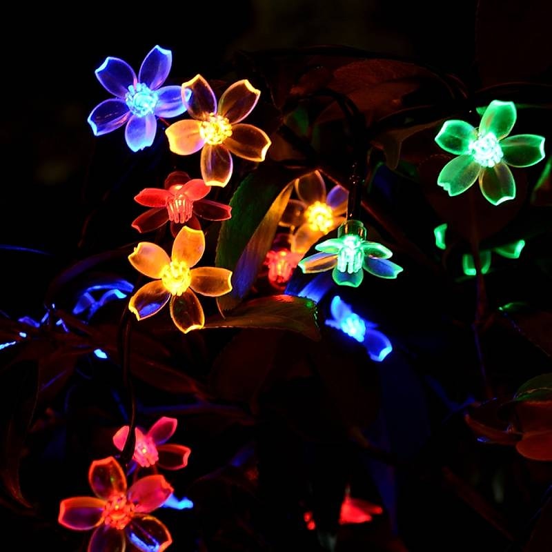 أضواء سلسلة الطاقة الشمسية في الهواء الطلق 2 قطعة 1 قطعة 8 نماذج زهرة الكرز 6.5 متر 30 LED سلسلة ضوء الشمسية لتزيين حديقة المنزل 5 متر 20 المصابيح مقاوم للماء أضواء حفلة الكريسماس الخيالية في الهواء 2025 - $26.99 –P7