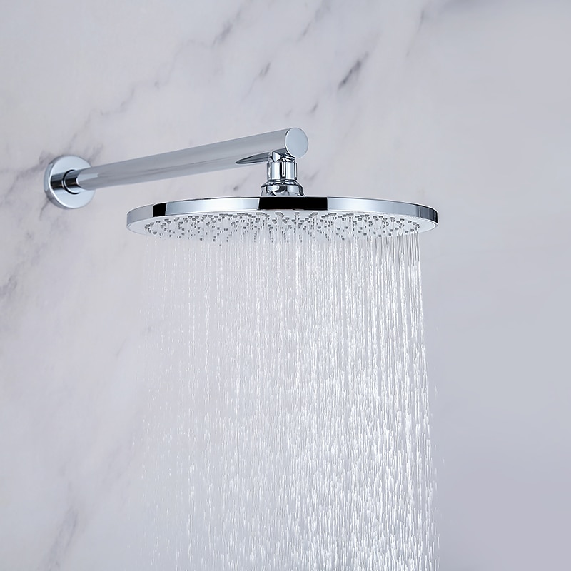 10 Inch Round Shower Faucets Sets,3-Function Matte Black / Chrome Complete with Brass Shower Head and Solid Brass Handshower Mount Inside Rainfall Shower Head System 2025 - $566.99 –P8