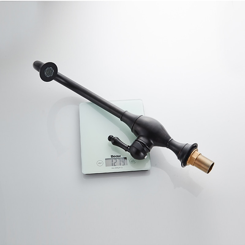 βρύση κουζίνας, ψηλό τόξο μονή λαβή με μία οπή περιστρεφόμενη τυπική ρετρό βρύση κουζίνας (αντίκες ορείχαλκος/ σφαίρα) 2026 - $153.99 –P2