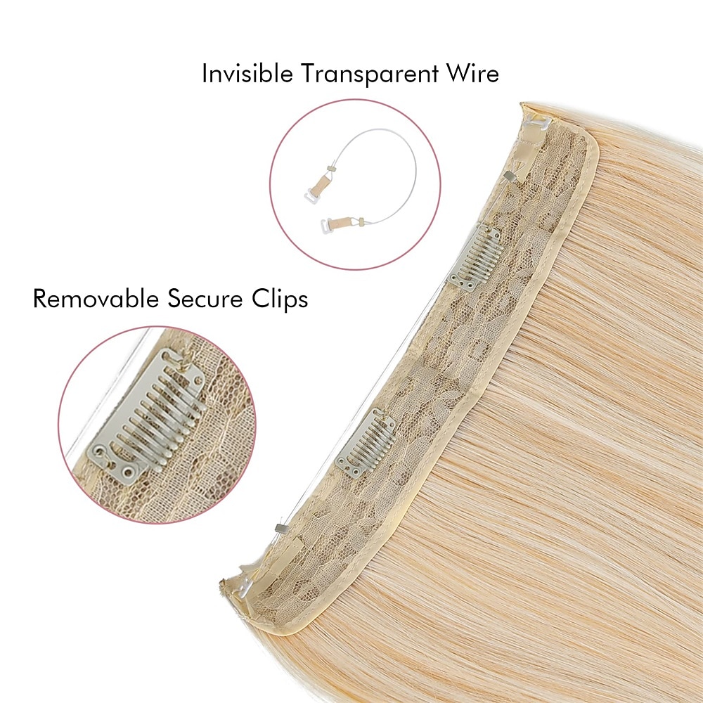 2026年 合成範囲 クリップ 合成 ロング ヘアエクステンション クリップイン 1個 ソフト 耐熱 ふわふわ 女性用  コレクション – $20.99 –P2