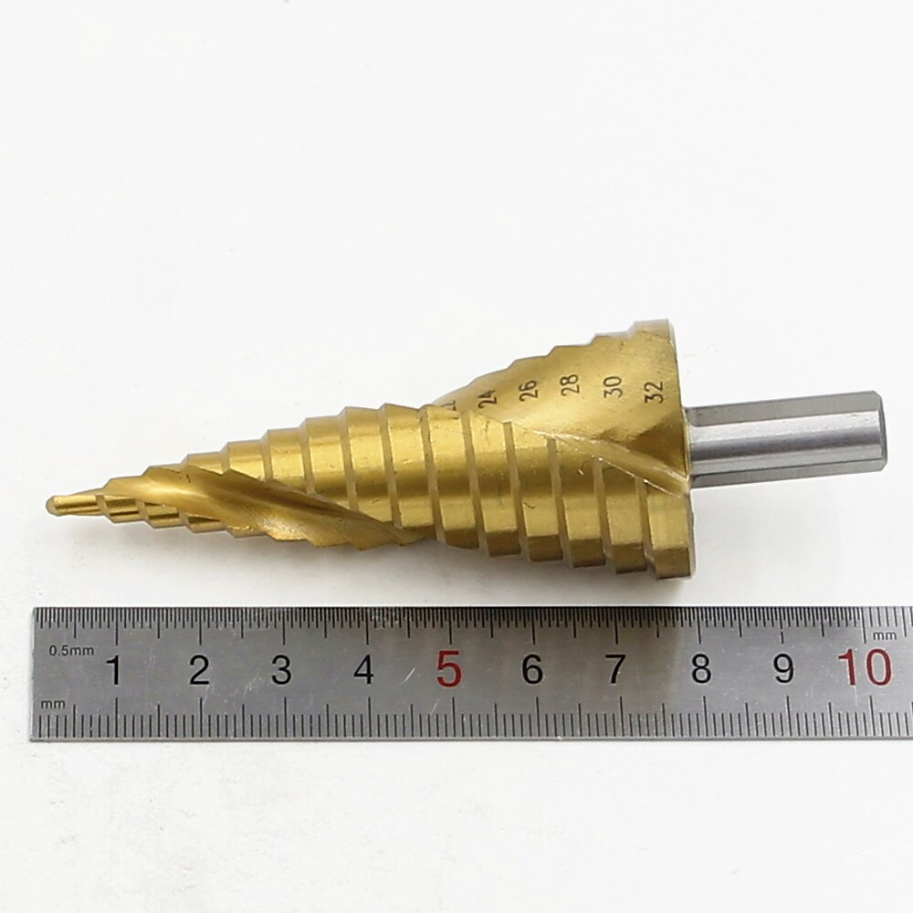 HSS Step Drill Bits 4mm-32mm Spiral groove Power Tools Triangular handle Wholesale Price High Quality metal Drilling Titanium 2025 - $19.99 –P5