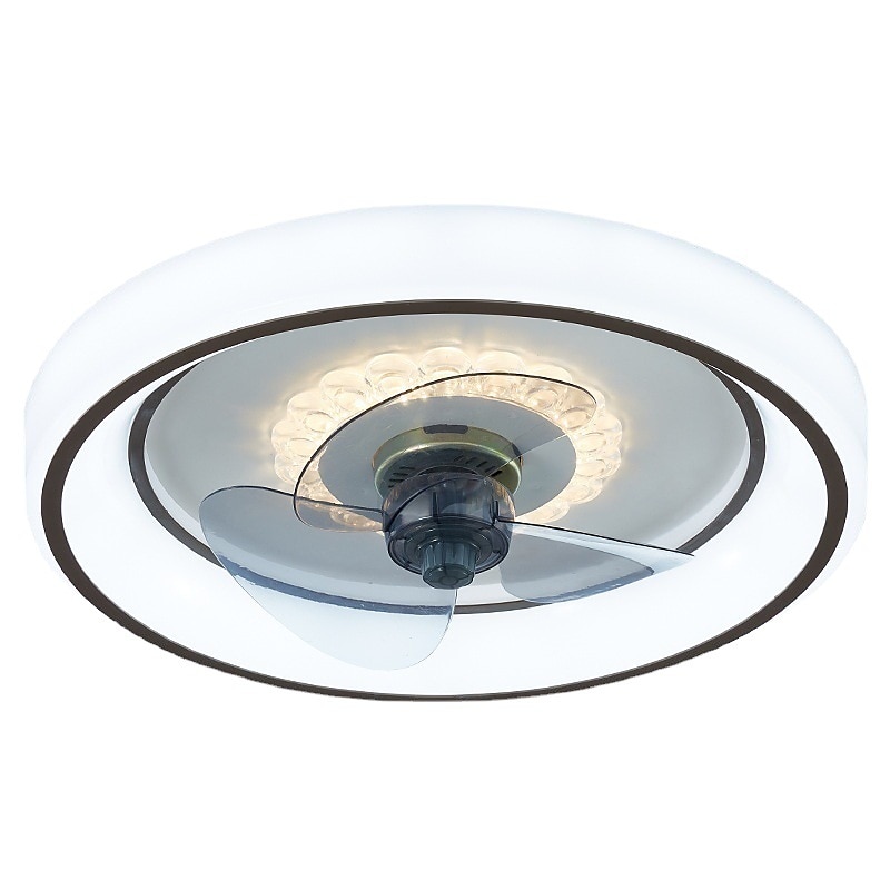 48 cm led plafondventilator licht plafondventilator metaal geschilderde afwerkingen modern 220-240v 2025 - $267.89 –P2