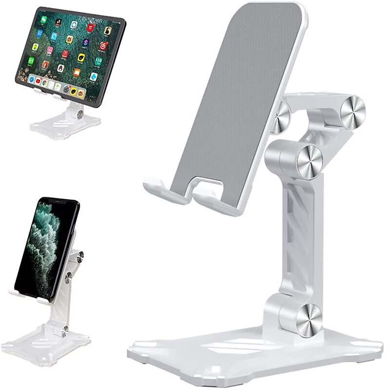 Cell Phone Stand Desktop Alloy Foldable Cell Phone Stand Angle Height Adjustable Phone Holder Compatible with 4.7-13 2025 - $24.99 –P4