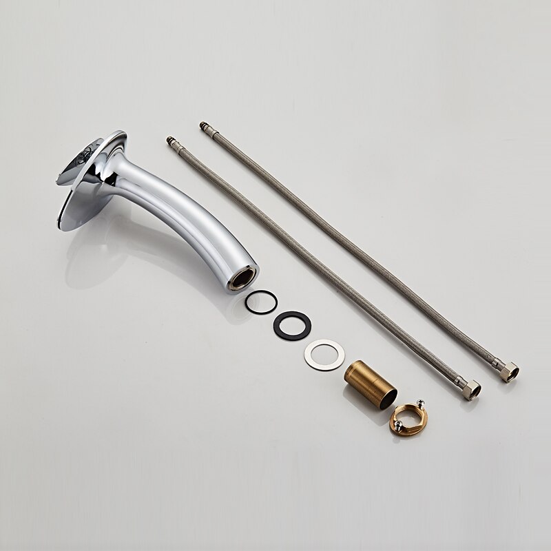 Grifo para lavabo de baño, manija en forma de corazón de cascada, grifos de baño de un solo mango con interruptor de agua caliente y fría 2025 - $129.99 –P9