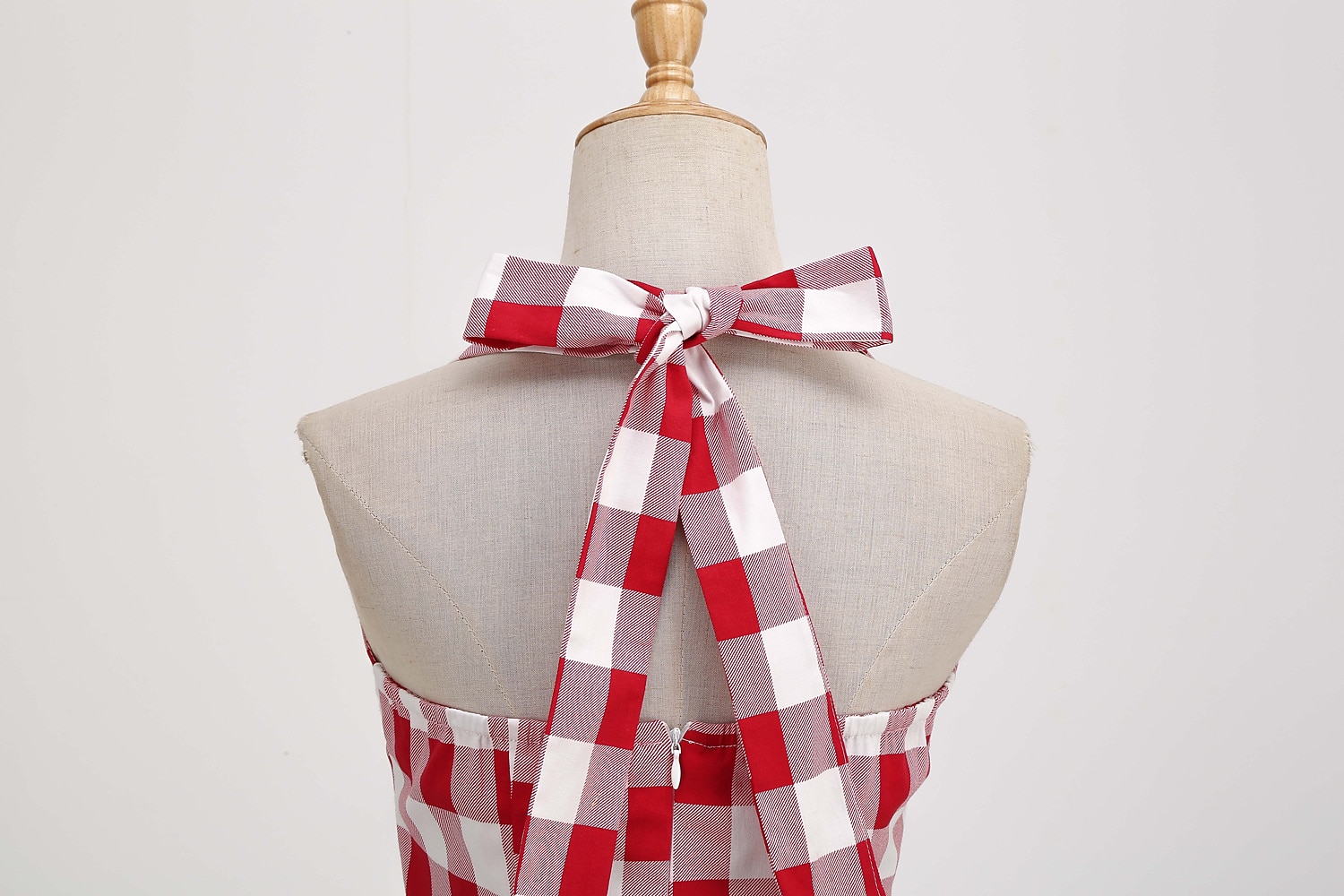 naisten 1950-luvun audrey hepburn riimu keinu mekko 100 % puuvillaa flare mekko retro vintage gingham check päivittäiset vaatteet teekutsut rento päivittäinen hihaton istuvuus&amp; soihduttava mekko 2025 - $46.99 –P7