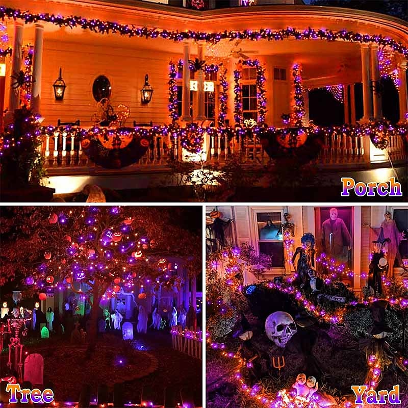 50m 100m ghirlanda albero di natale luci fatate 400 800led stringa di luce ip65 impermeabile catena giardino esterno ghirlanda festa di nozze vacanza paesaggio decorazione illuminazione blu colorato del 2025 a $66.99 –P16