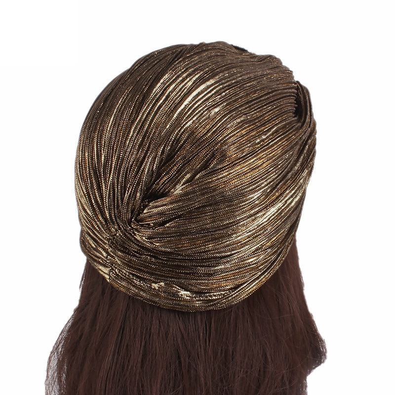 Retro / vintage De livlige 20-årene 1920-tallet Ruffle Turban Hat Hodeinnpakninger Charleston Bryllupsgjest Kostyme Dame Maskerade Fritid / hverdag Bryllupsmottagelse Utdrikningslag Voksne Hatt 2026 - $18.99 –P10