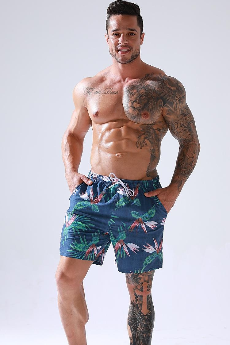 Homme Short de bain Short de Bain Natation Séchage rapide Poids Léger Short de bain Maillot de bain Avec poches Doublure en maille Cordon Natation Surf Plage Sports nautiques Imprimé Eté de 2025 ? $21.99 –P17