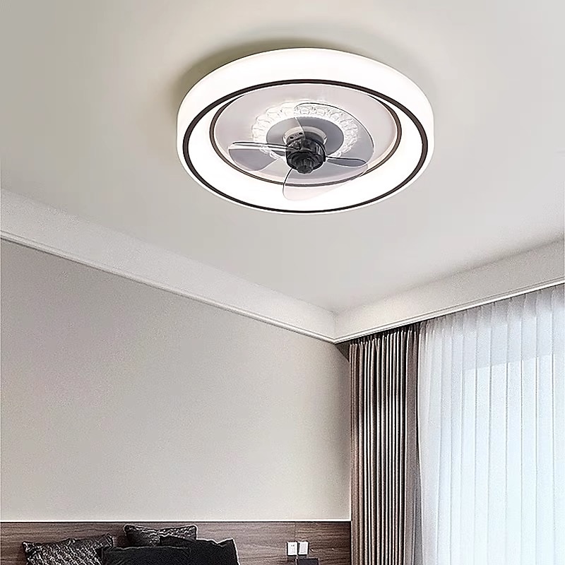 48 cm led plafondventilator licht plafondventilator metaal geschilderde afwerkingen modern 220-240v 2025 - $267.89 –P6