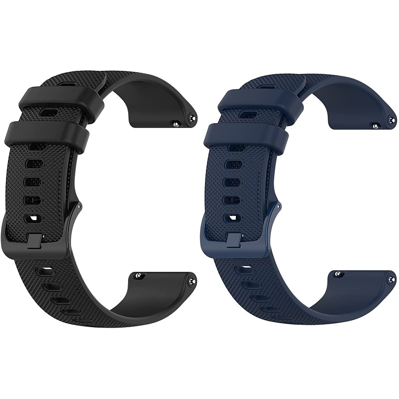 2 paquetes Ver Banda para Garmin Forerunner 265 255 Music Venu 3 2 Vivoactive 4 22mm Silicona suave Reemplazo Correa 22mm Correa Deportiva Pulsera 2025 - $11.99 –P9