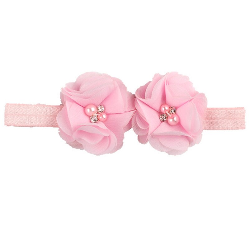 Kids / Toddler Girls' Fashion Baby Headband Two Hand-Stitched Chiffon Rhinestone Floral Headband Children's Flower Headband Hair Accessories 2026 - $2.99 –P8