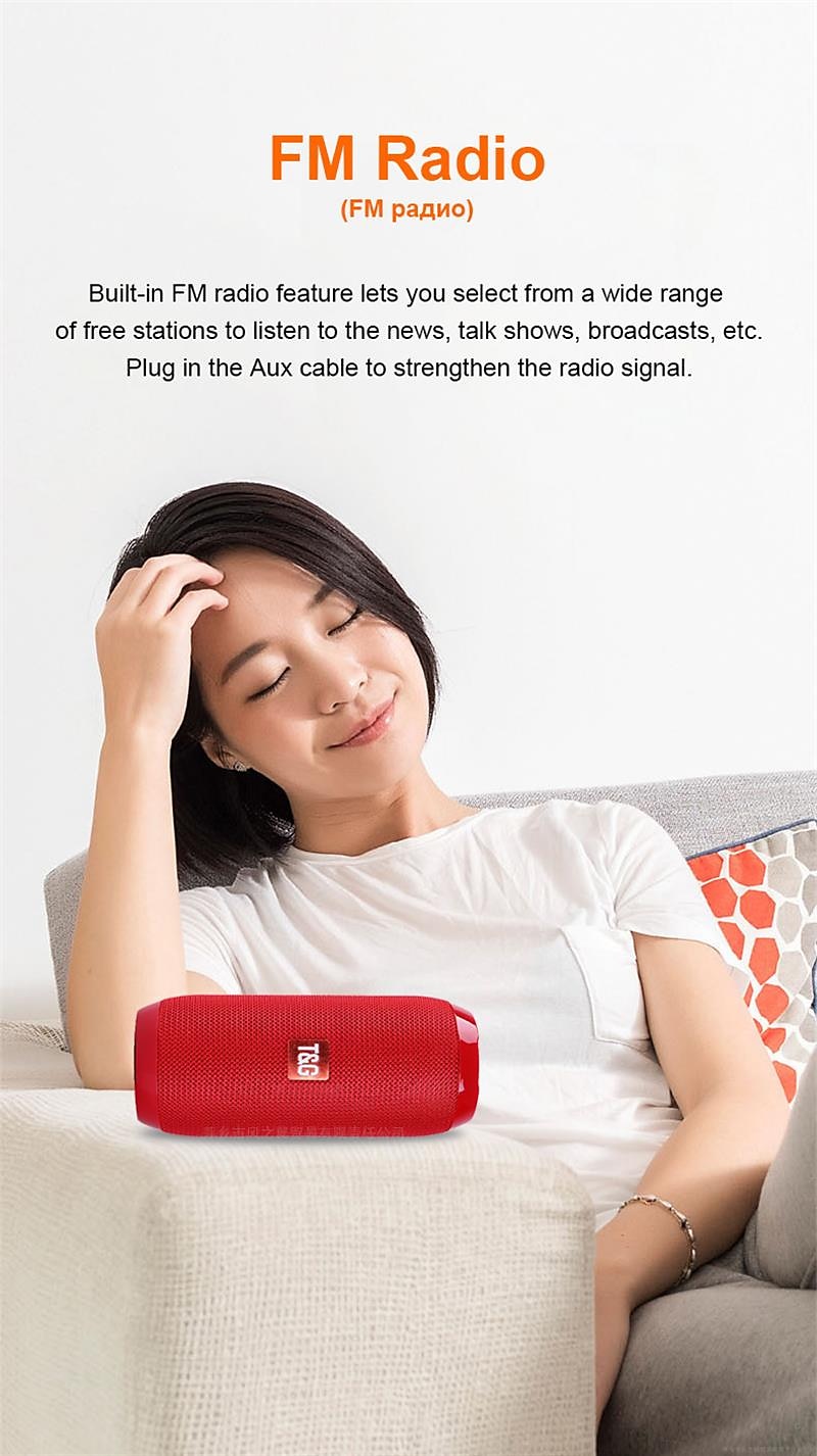 Portable Bluetooth Speaker Wireless Bass Subwoofer Waterproof Outdoor Speakers Boombox AUX TF USB Stereo Loudspeaker Music Box Valentine's Day Gift 2026 - $25.99 –P12