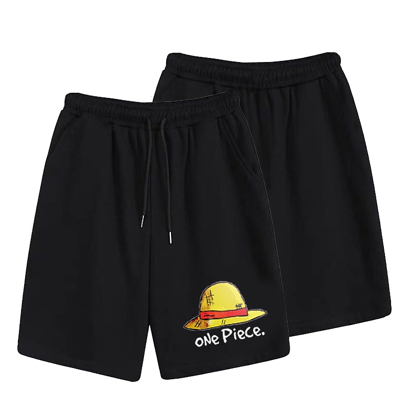 One Piece Monkey D. Luffy Strandshorts Surfeshorts Tilbake til Skolen Animé Harajuku Graphic Kawaii Til Par Herre Dame Voksne Tilbake til Skolen Varmstempling 2025 - AU $27.09 –P2
