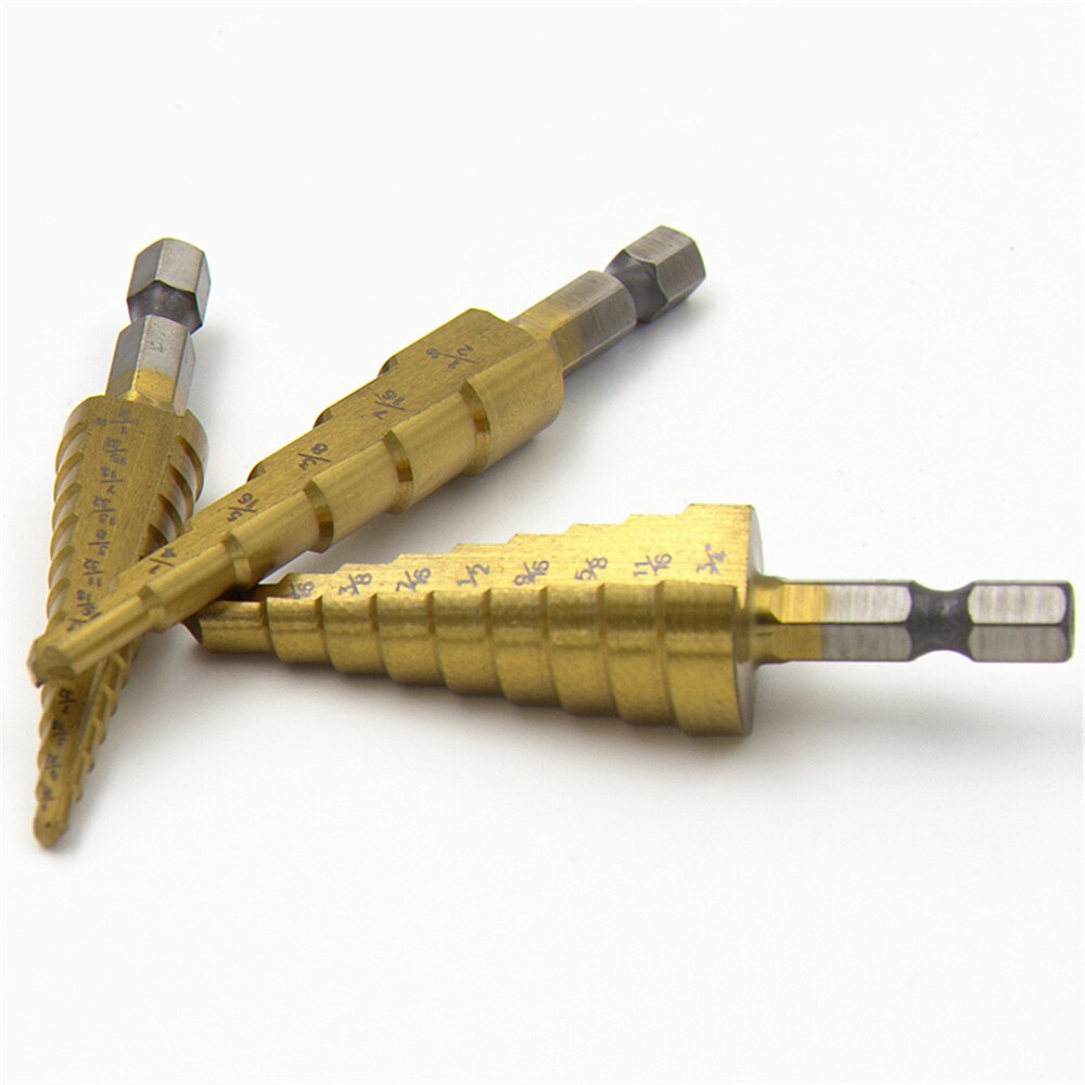 3 pz hss step drill esagonale dritto scanalatura metallo punta di perforazione multifunzionale piastra di acciaio per utensili opener step di perforazione del 2025 a $15.99 –P6