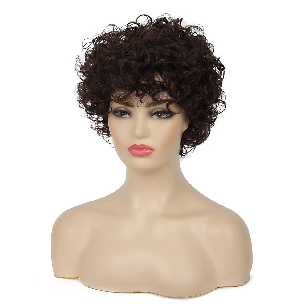 perruques brunes blondes ondulées courtes bouclées pour les femmes remplacement de cheveux synthétiques d'aspect naturel wi de 2025 ? $30.99 –P8