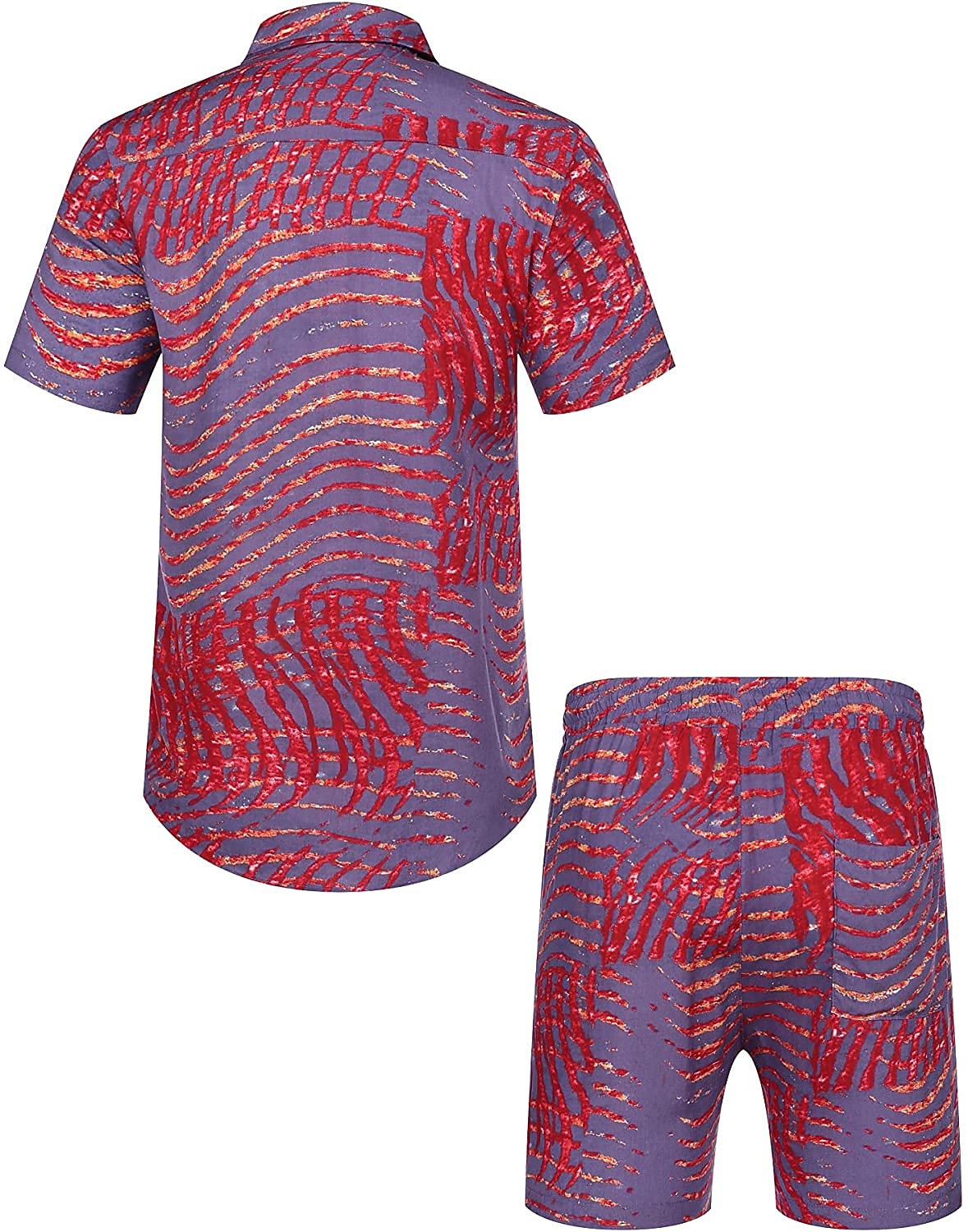 Men's Floral Graphic Tropical Flowers 2pcs Shirts Sets Summer Hawaiian Shirt Short Sleeve Short Pants Turndown Designer Beach Vacation Casual Daily 3D Summer Silver Red / White Green / Black 2025 - $34.99 –P15