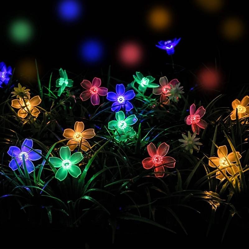 أضواء سلسلة الطاقة الشمسية في الهواء الطلق 2 قطعة 1 قطعة 8 نماذج زهرة الكرز 6.5 متر 30 LED سلسلة ضوء الشمسية لتزيين حديقة المنزل 5 متر 20 المصابيح مقاوم للماء أضواء حفلة الكريسماس الخيالية في الهواء 2025 - $26.99 –P6