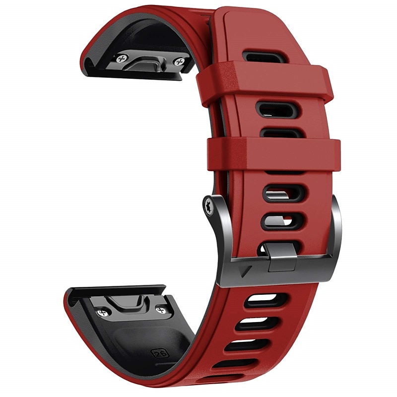 Cinturino per orologio  per Garmin Fenix 7 7X 6 6X Pro Epix Pro 47mm 51mm Instinct 2X Approach S70 47mm S62 S60 Forerunner 955 945 Epix Marq Descent Quatix 22mm 26mm Silicone Sostituzione Cinghia del 2025 a $24.99 –P6