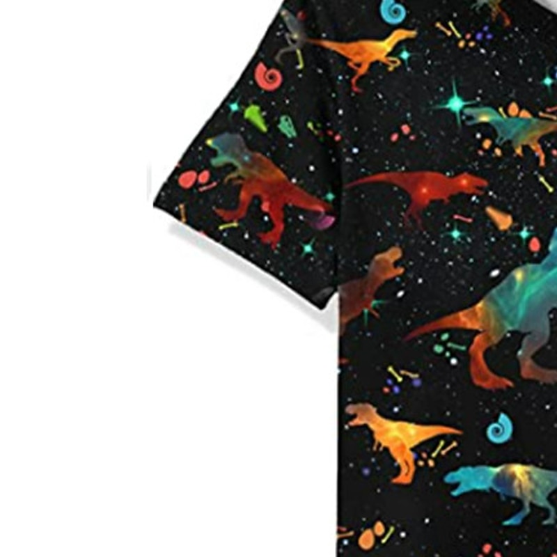 Chlapecké 3D Zvíře Dinosaurus Tričko Krátký rukáv 3D tisk Léto Jaro Aktivní Sportovní Módní Polyester Děti 3-12 let Venkovní Denní Vevnitř Běžný 2025 - $11.49 –P5