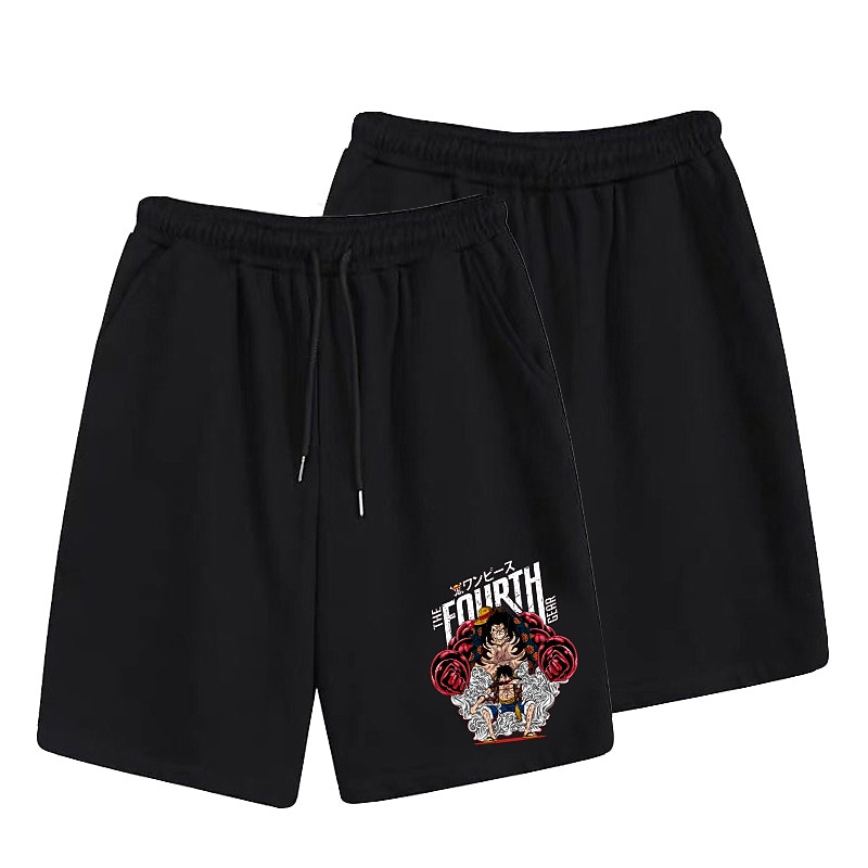 One Piece Monkey D. Luffy Strandshorts Surfeshorts Tilbake til Skolen Animé Harajuku Graphic Kawaii Til Par Herre Dame Voksne Tilbake til Skolen Varmstempling 2025 - AU $27.09 –P4