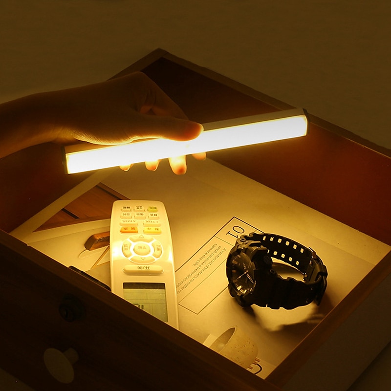 2 buc 10 led pir senzor de mișcare lampă de noapte încărcare usb corpul uman cu detecție automată lumină de noapte dulap dulap lumina de perete scară iluminat dormitor lumină inteligentă cu detectare 2025 - $22.99 –P5