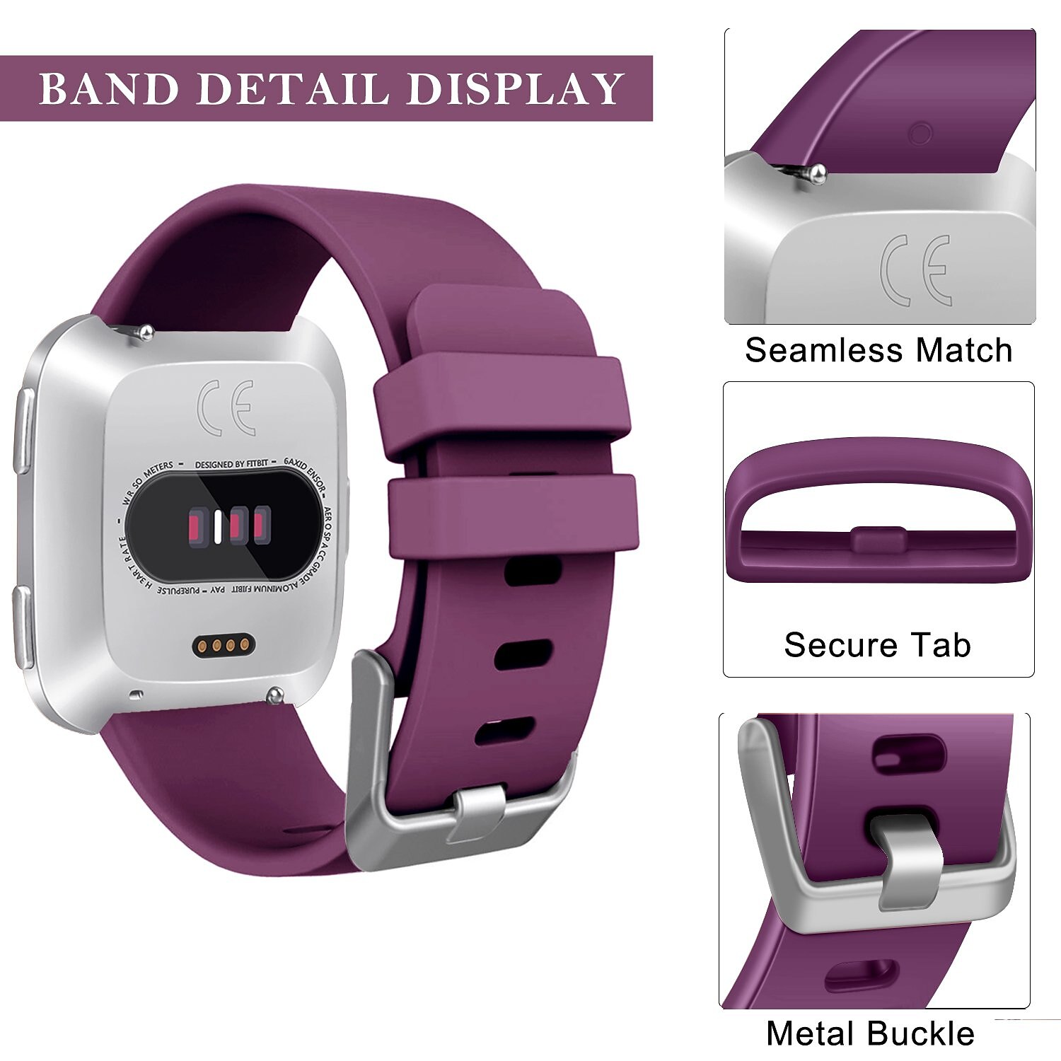 Sportarmbänder Für Fitbit Sense 2 / Versa 4 – 3 Stück, Weiches Silikon, Verstellbar, Hautfreundlich