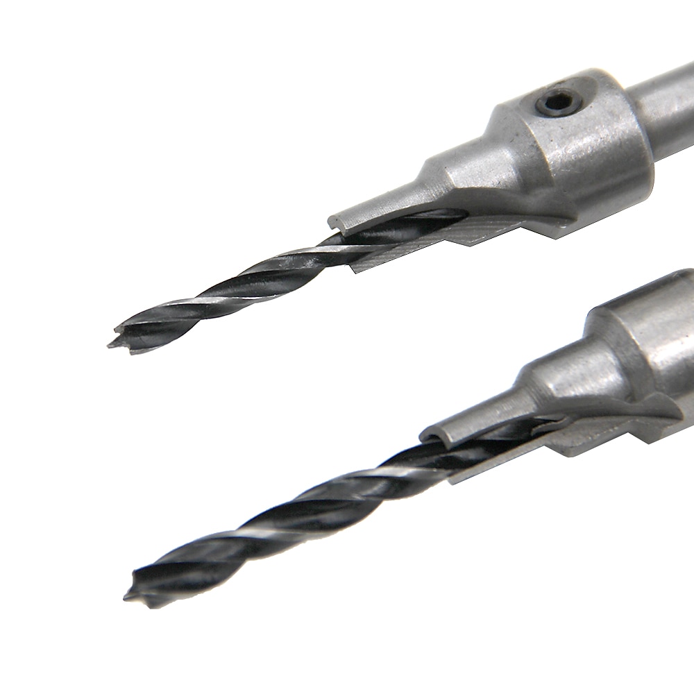 2025年 2本/セットドリルビットセット皿穴2枚刃3段4mm/6mm 5mm/7mmウッドリーマー木工面取りキット用電動工具  コレクション – $9.99 –P3