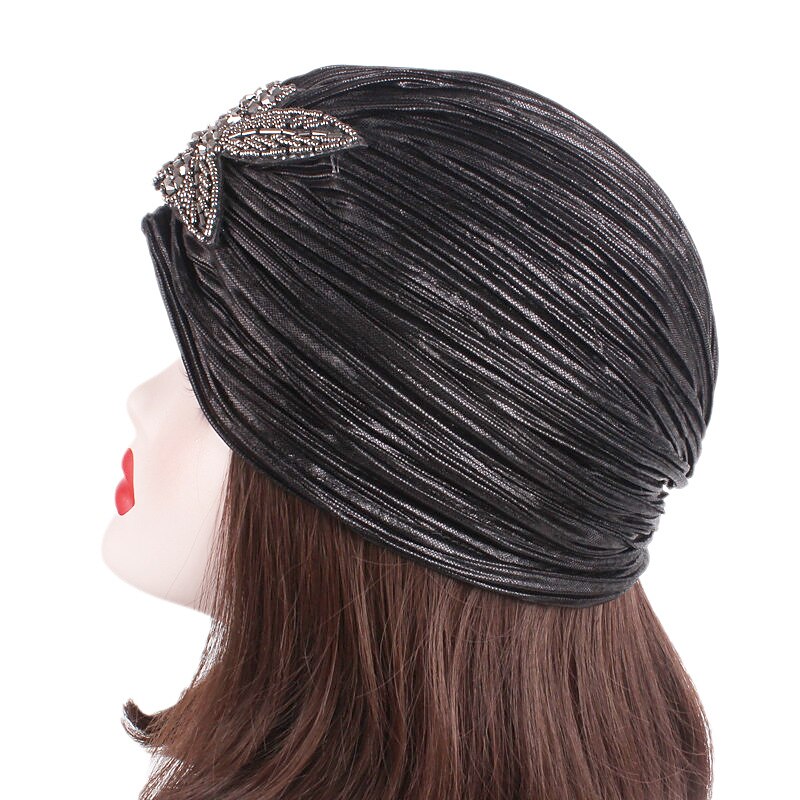 Retro / vintage De livlige 20-årene 1920-tallet Ruffle Turban Hat Hodeinnpakninger Charleston Bryllupsgjest Kostyme Dame Maskerade Fritid / hverdag Bryllupsmottagelse Utdrikningslag Voksne Hatt 2026 - $18.99 –P13