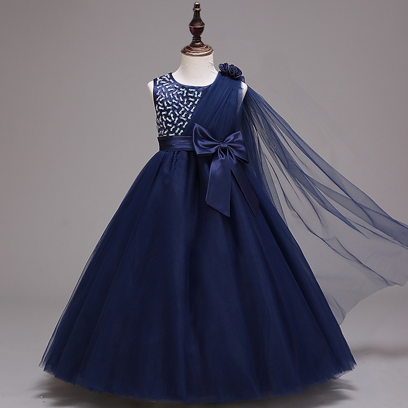 kinderkleidung Mädchen Blumenmädchen Kleid Kleid Einfarbig Ärmellos Leistung Hochzeit Party Gitter Bestickt Schleife Prinzessin Süß Baumwolle Tüll Asymmetrisch Rosa Prinzessinnenkleid A Linie Kleid 2025 - $46.99 –P2