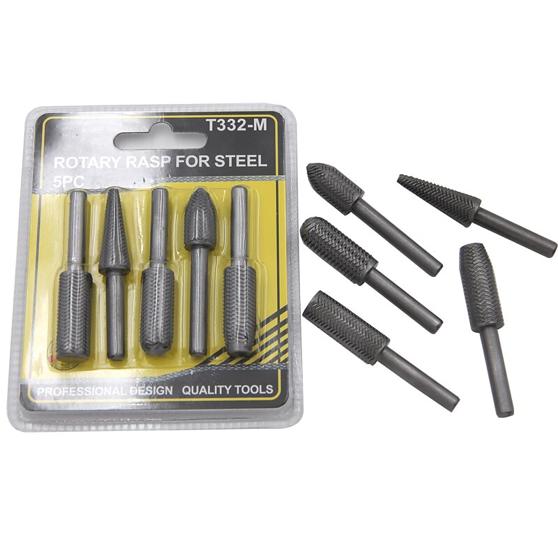 5 pz file rotativo file in acciaio bolla shell falegname fai da te morbido metallo rifilatura set metallo rettifica strumento di riparazione del 2025 a $15.99 –P9