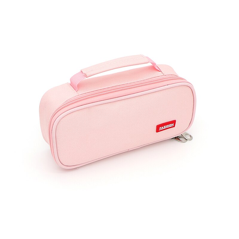 Double Layer Canvas Pencil Case Multi-functional Portable