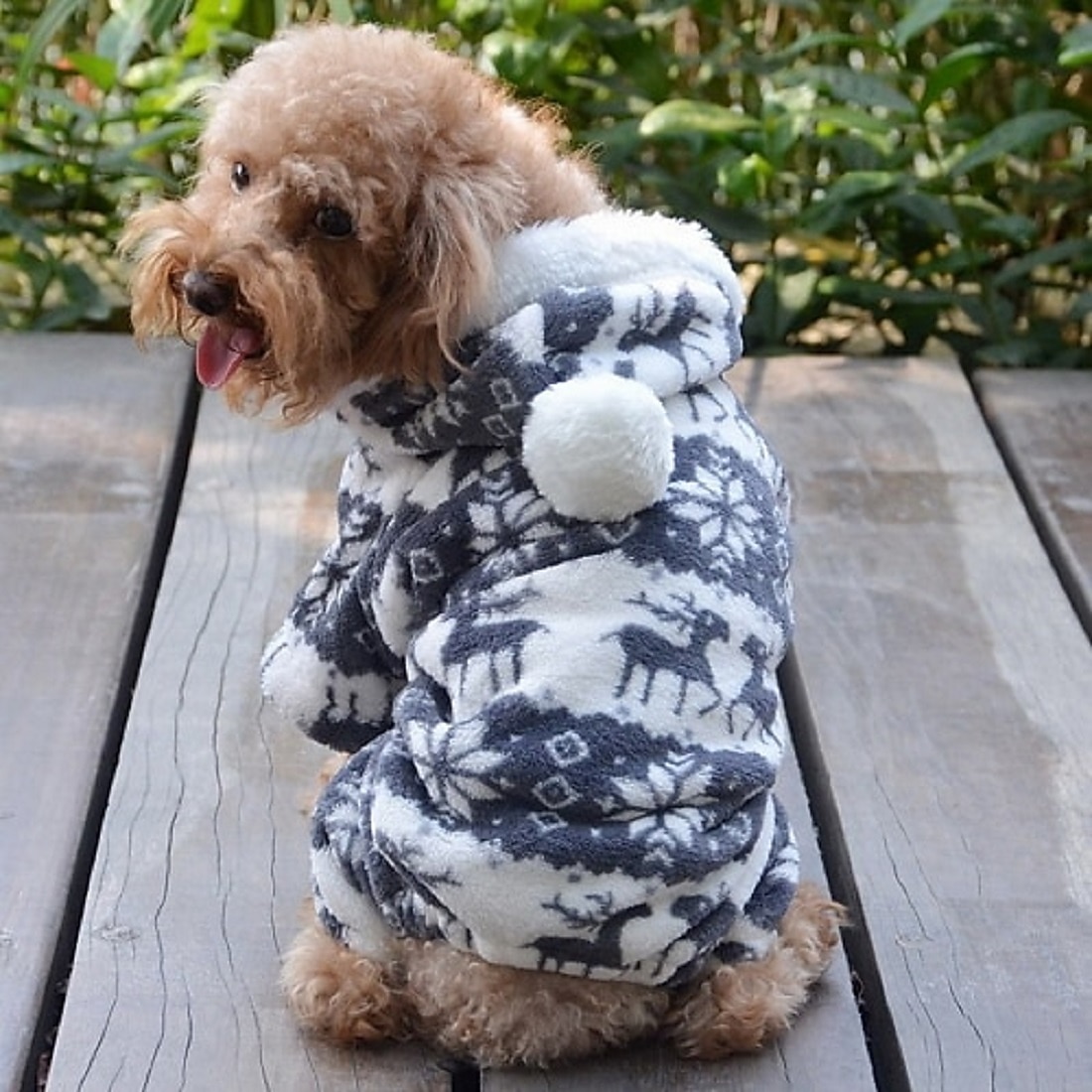 Dog Cat Hoodie Jumpsuit Pajamas Puppy Clothes Christmas Keep Warm Winter Warm Dog Clothing 2025 - $16.49 –P4