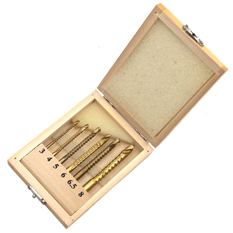 6pcs Electric Drill Bits Titanium Coated HSS Drill Saw Bits For Metal Milling Cutters For Wood Slotting 3/4/5/6/6.5/8mm 2025 - $10.99 –P9