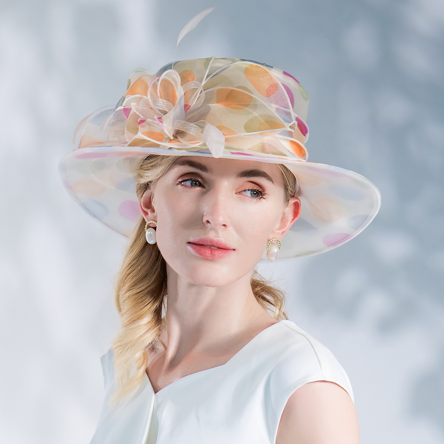 Flax / Silk / Organza Kentucky Hat / Hats / Headwear with Floral 1pc Special Occasion / Casual / Tea Party Headpiece dress to impress Race Day Dress 2025 - $60.99 –P9