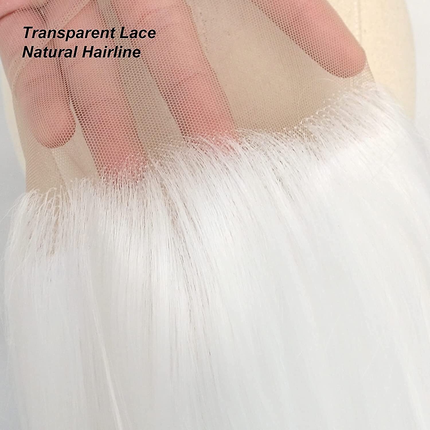 Synthetic Lace Wig Natural Straight Style 12-26 inch White Silky Straight 13*2.5 lace front Wig Female Wig White 2026 - $83.99 –P5