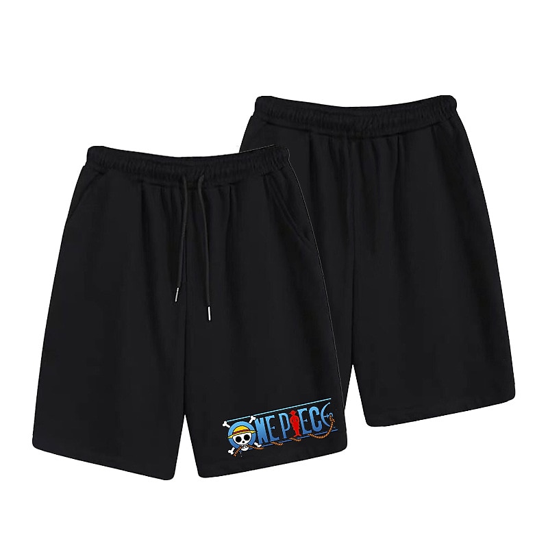One Piece Monkey D. Luffy Strandshorts Surfeshorts Tilbake til Skolen Animé Harajuku Graphic Kawaii Til Par Herre Dame Voksne Tilbake til Skolen Varmstempling 2025 - AU $27.09 –P3