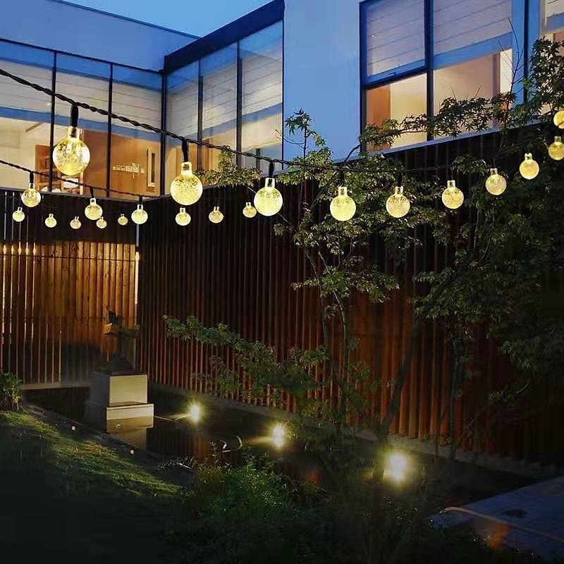 Solar String Lights LED Outdoor Lights 6.5m 30 LEDs Set Mounting Bracket Warm White Wedding Party Holiday Patio Garden 3V 2025 - $25.99 –P11