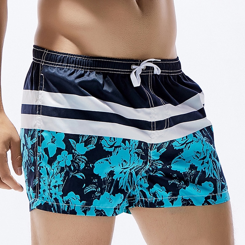 Homens Shorts de Natação Calção Justo de Natação Riscas Com Cordão Com bolsos Secagem Rápida Leve Bermuda de Surf Roupa de banho Surfe Praia Esportes Aquáticos Verão de 2026 por $22.99 –P11