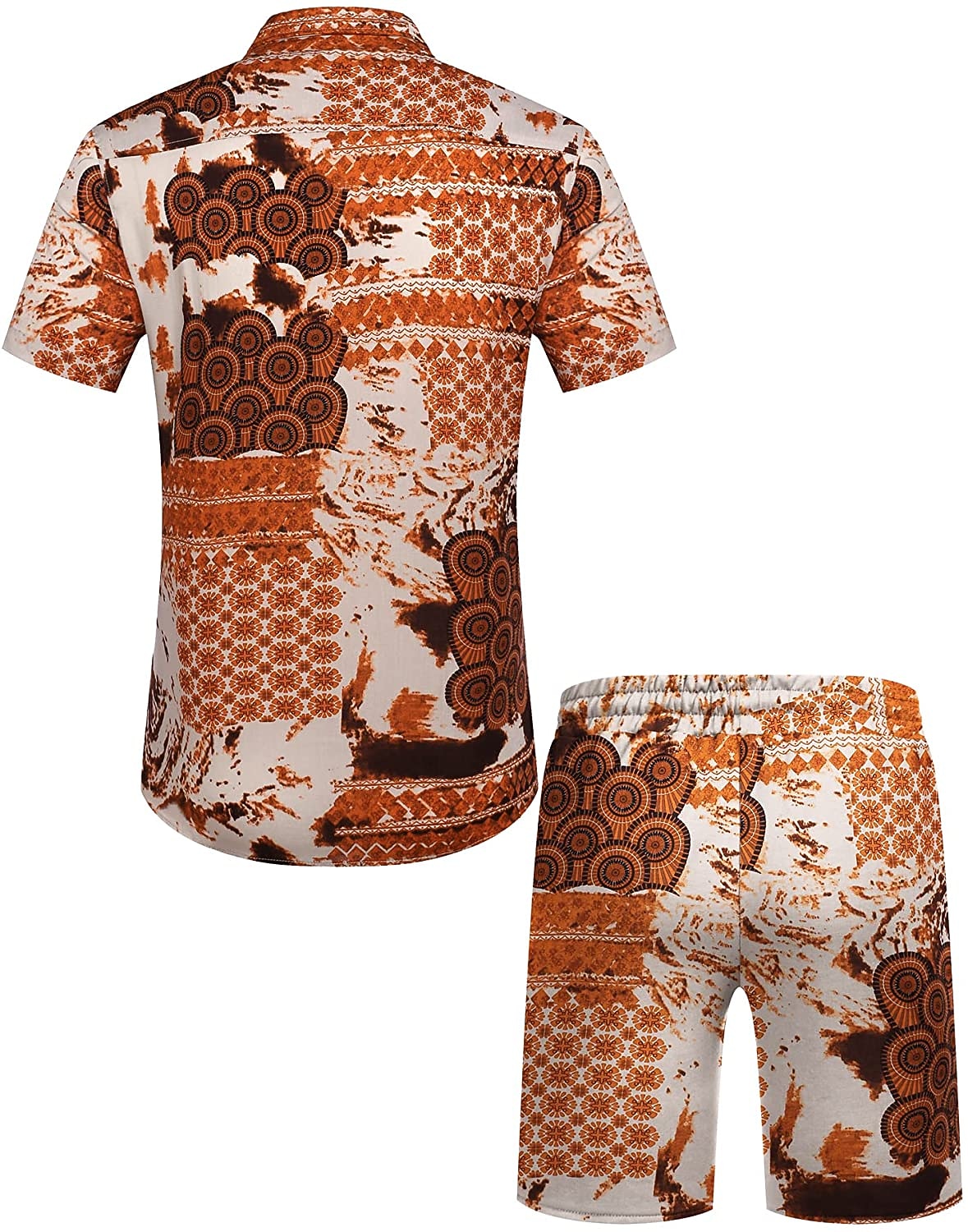 Men's Floral Graphic Tropical Flowers 2pcs Shirts Sets Summer Hawaiian Shirt Short Sleeve Short Pants Turndown Designer Beach Vacation Casual Daily 3D Summer Silver Red / White Green / Black 2025 - $34.99 –P18