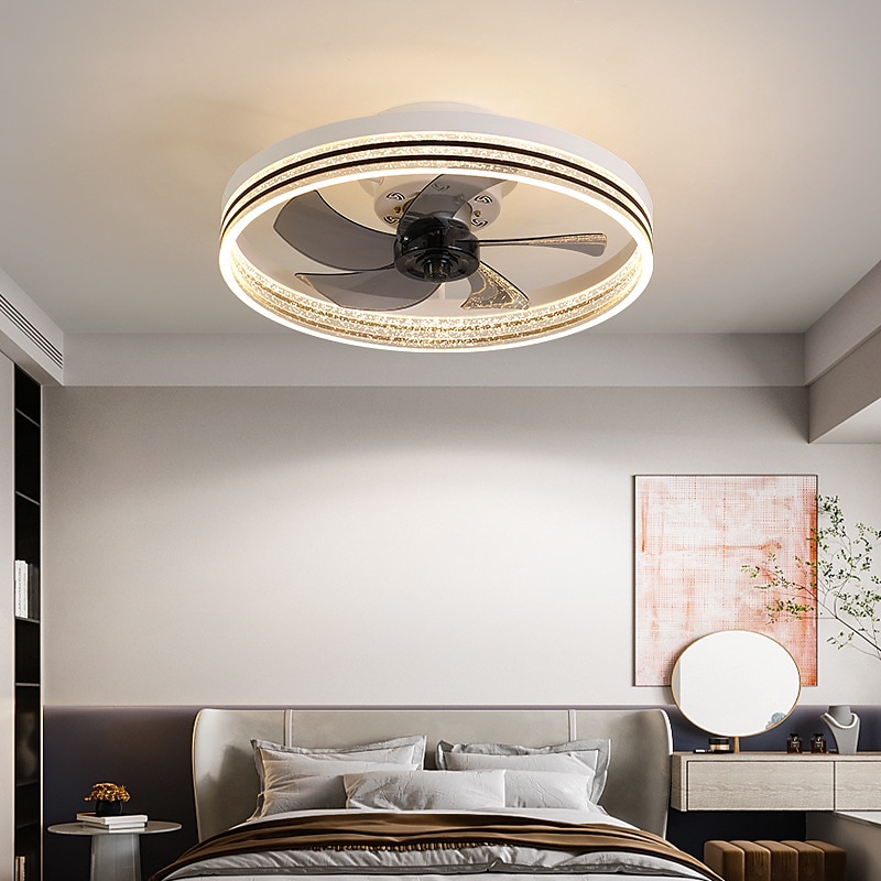 Ventilatore da soffitto a led 50cm ventilatore da soffitto in metallo finiture verniciate moderno 220-240v del 2025 a $230.29 –P7