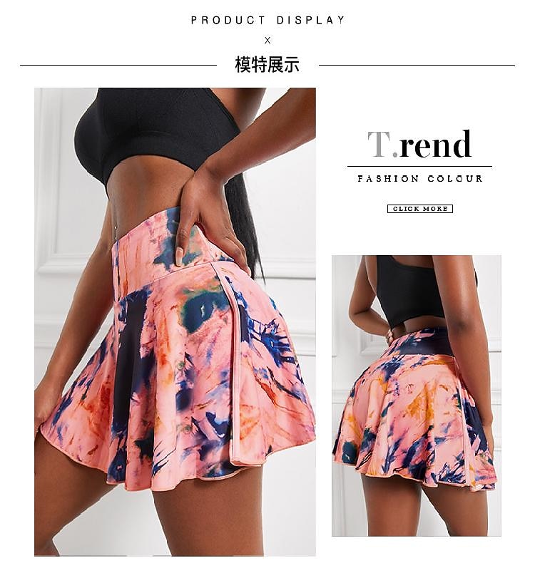 Women's Tennis Skirts Yoga Skirt 2 in 1 Lightweight Yoga Fitness Pilates Skort Pink Blue Purple Sports Activewear Stretchy Slim 2025 - $22.99 –P8