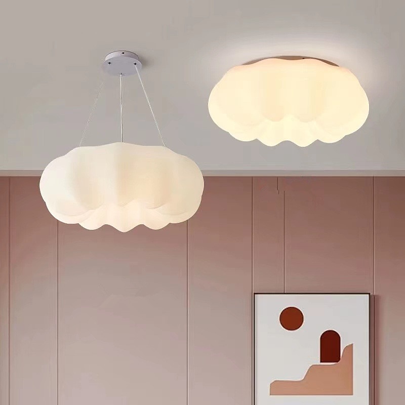 30 cm wolken deckenleuchte led pendelleuchte kronleuchter wohnzimmer kinderzimmer deckenleuchte einfach nordisch kreativ netzwerk rot kürbis lampe restaurant schlafzimmer 2025 - $169.99 –P6