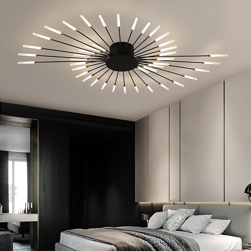 128 cm-es klaszteres mennyezeti lámpák led 42 fényes nordic stílusú fém festett felületek modern 220-240V 2025 - $394.79 –P5