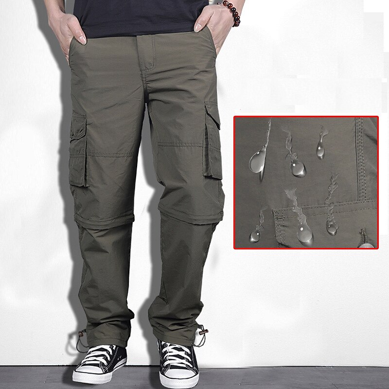 Homme Pantalon Modulable Randonnee Pantalon Randonnée Pantalon cargo tactique Eté Extérieur Etanche Respirable Séchage rapide Poids Léger Bas Grise Kaki Pêche Escalade Fonctionnement M L XL XXL 3XL de 2025 ? $41.99 -P1