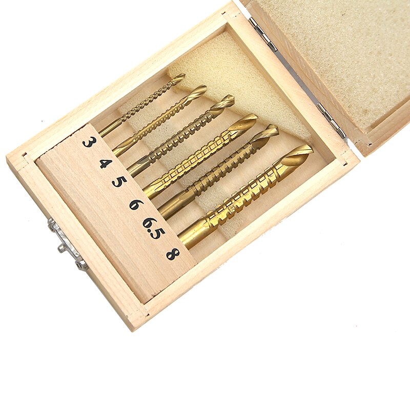 6pcs Electric Drill Bits Titanium Coated HSS Drill Saw Bits For Metal Milling Cutters For Wood Slotting 3/4/5/6/6.5/8mm 2025 - $10.99 –P10