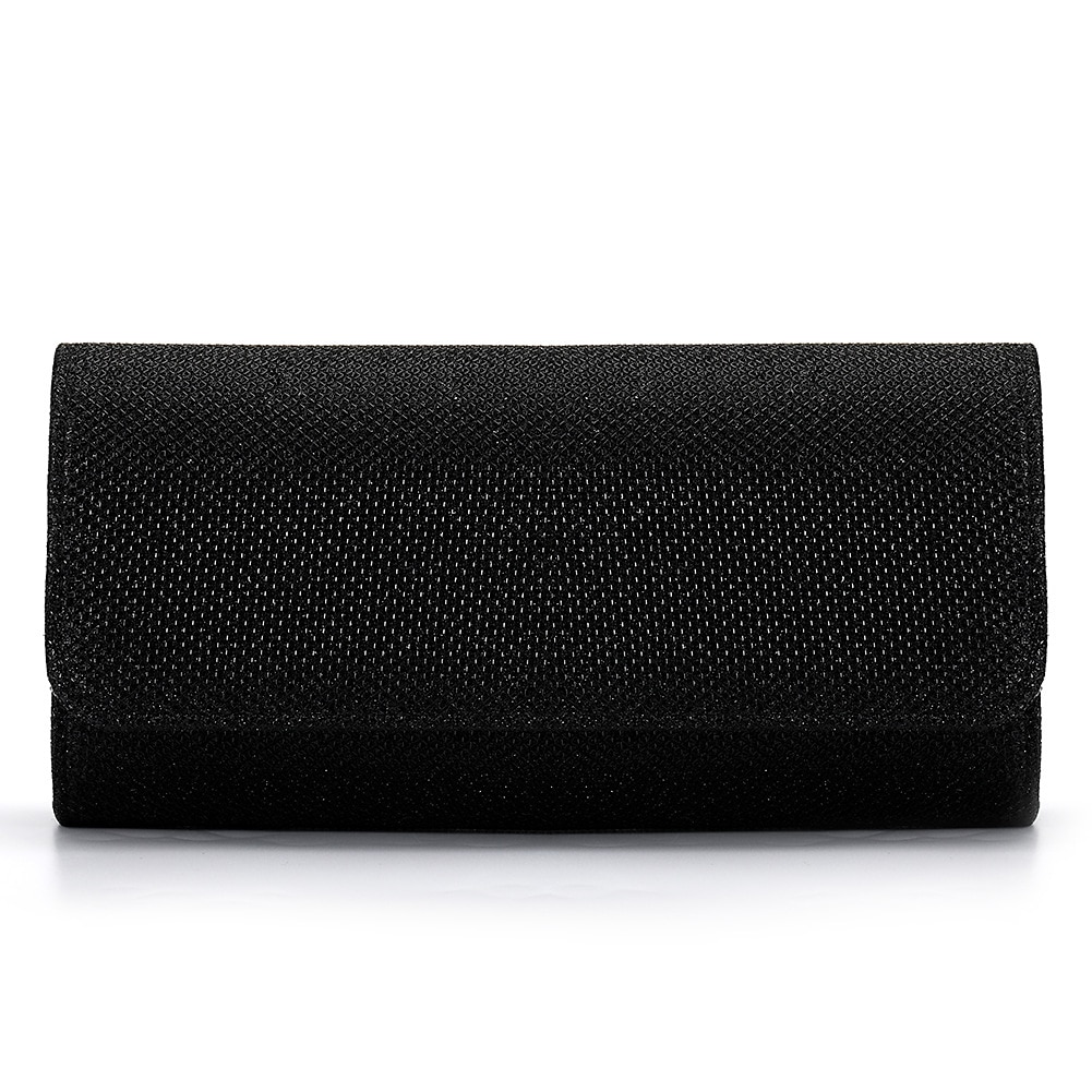 sølvglitter clutch-veske for kvinner – elegant kveldsveske med kjedestropp for bryllup, fester og formelle arrangementer 2025 - $19.99 –P6